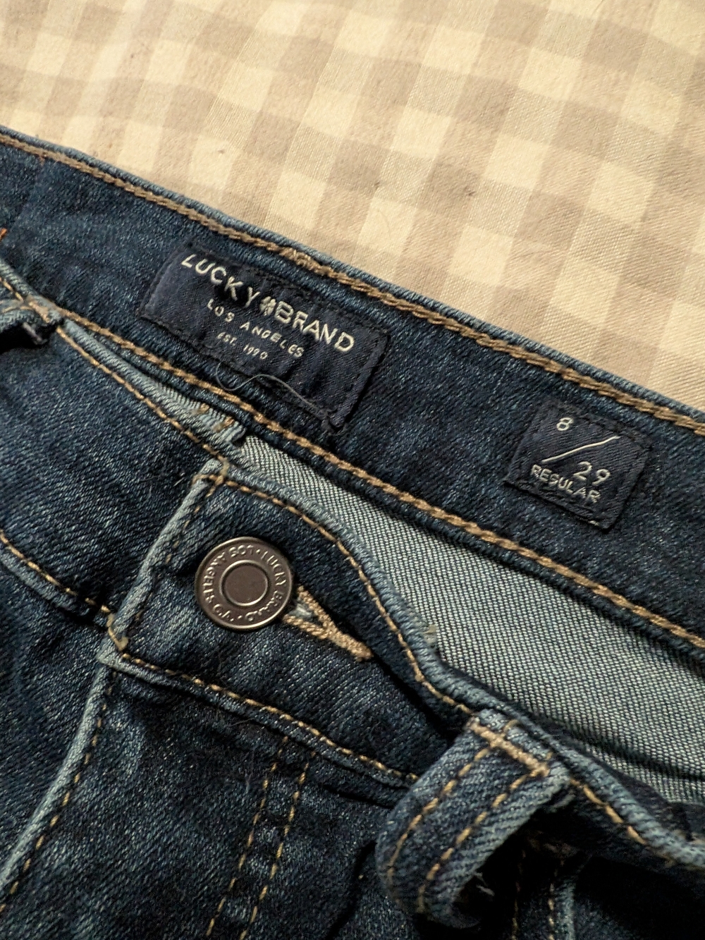 ELucky Brand Womens Indigo Blue Slim Jeans